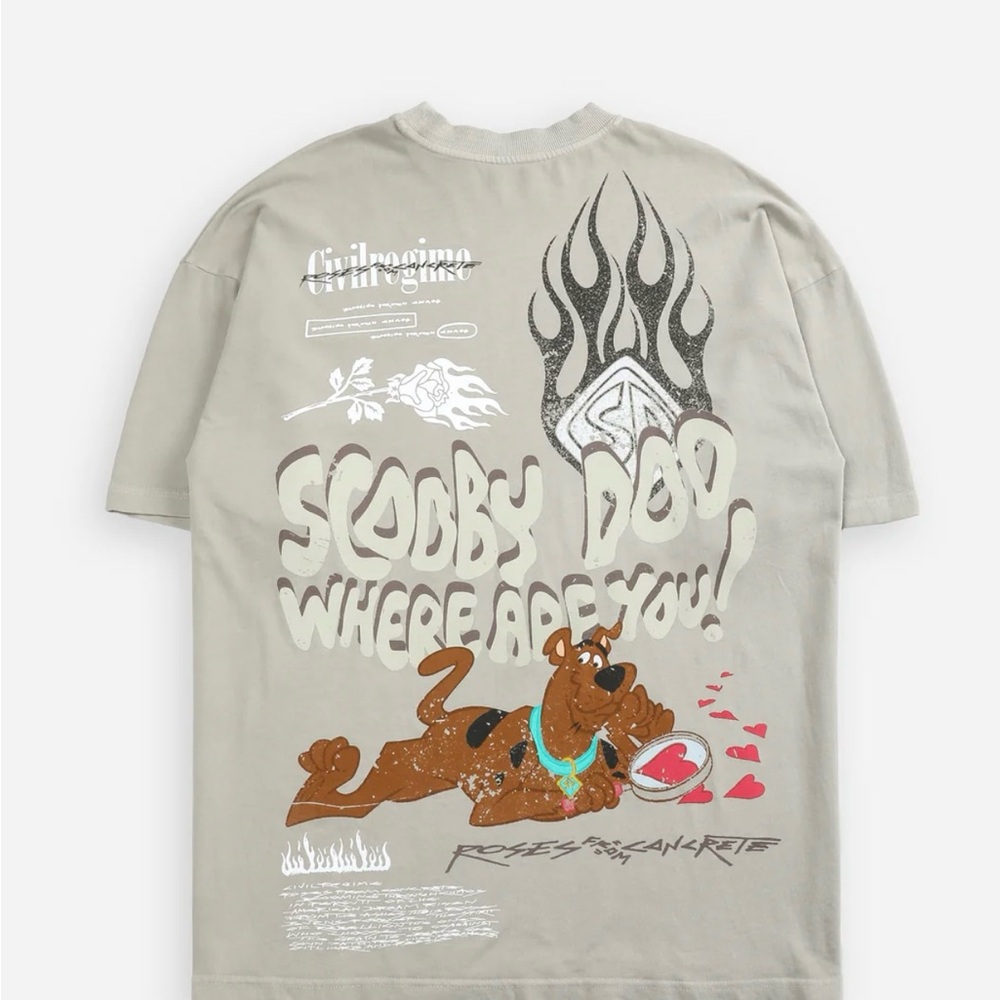 CIVIL REGIME X SCOOBY DOO (ROSE AMERICA) WARNER BROTHERS TAN SIZE MEDIUM